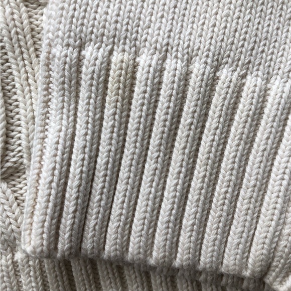 Talbots Cable Knit Turtleneck Sweater in Cream White Size 2X - Picture 11 of 12